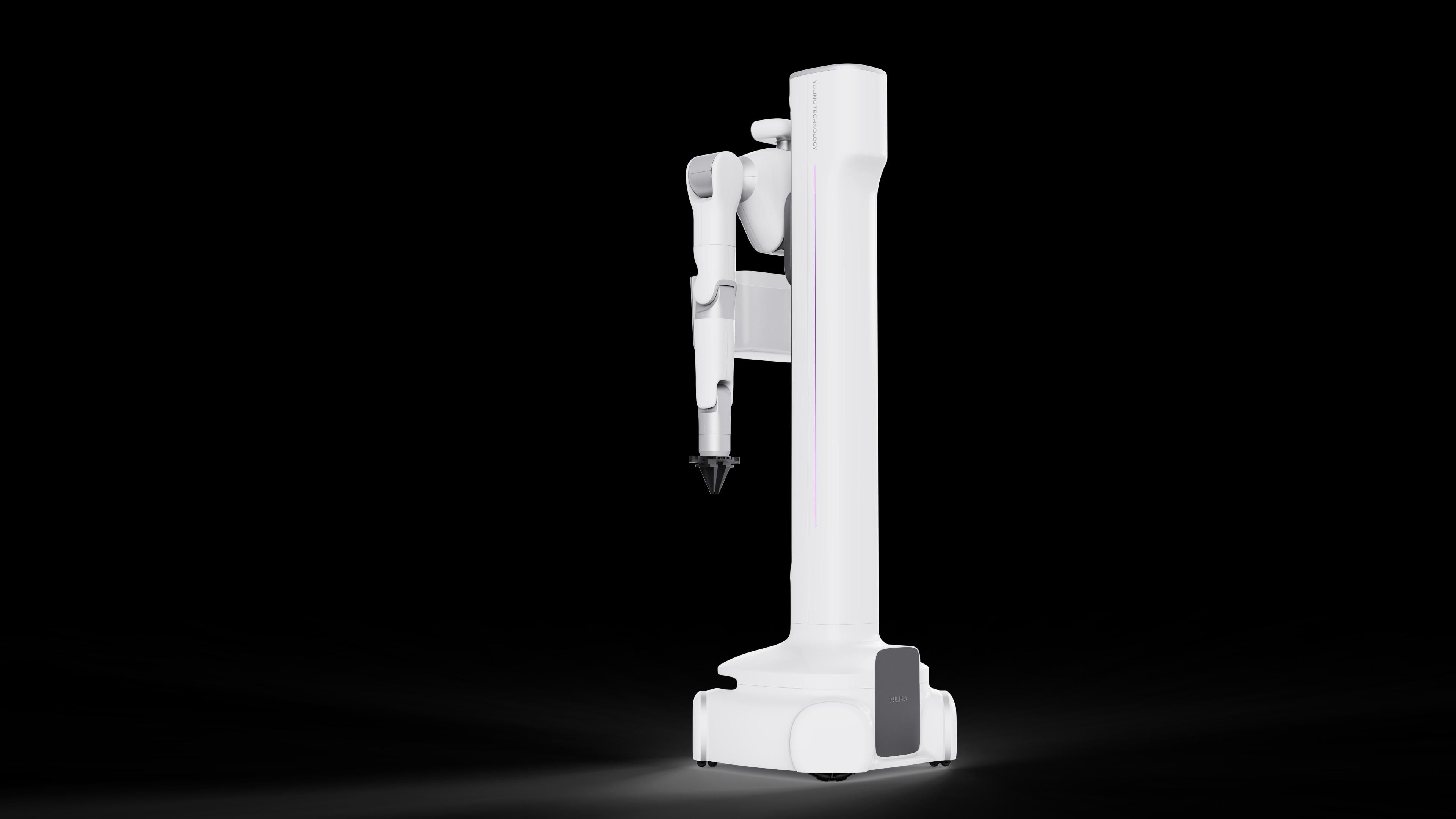 驭灵全尺寸具身机器人本体渲染图